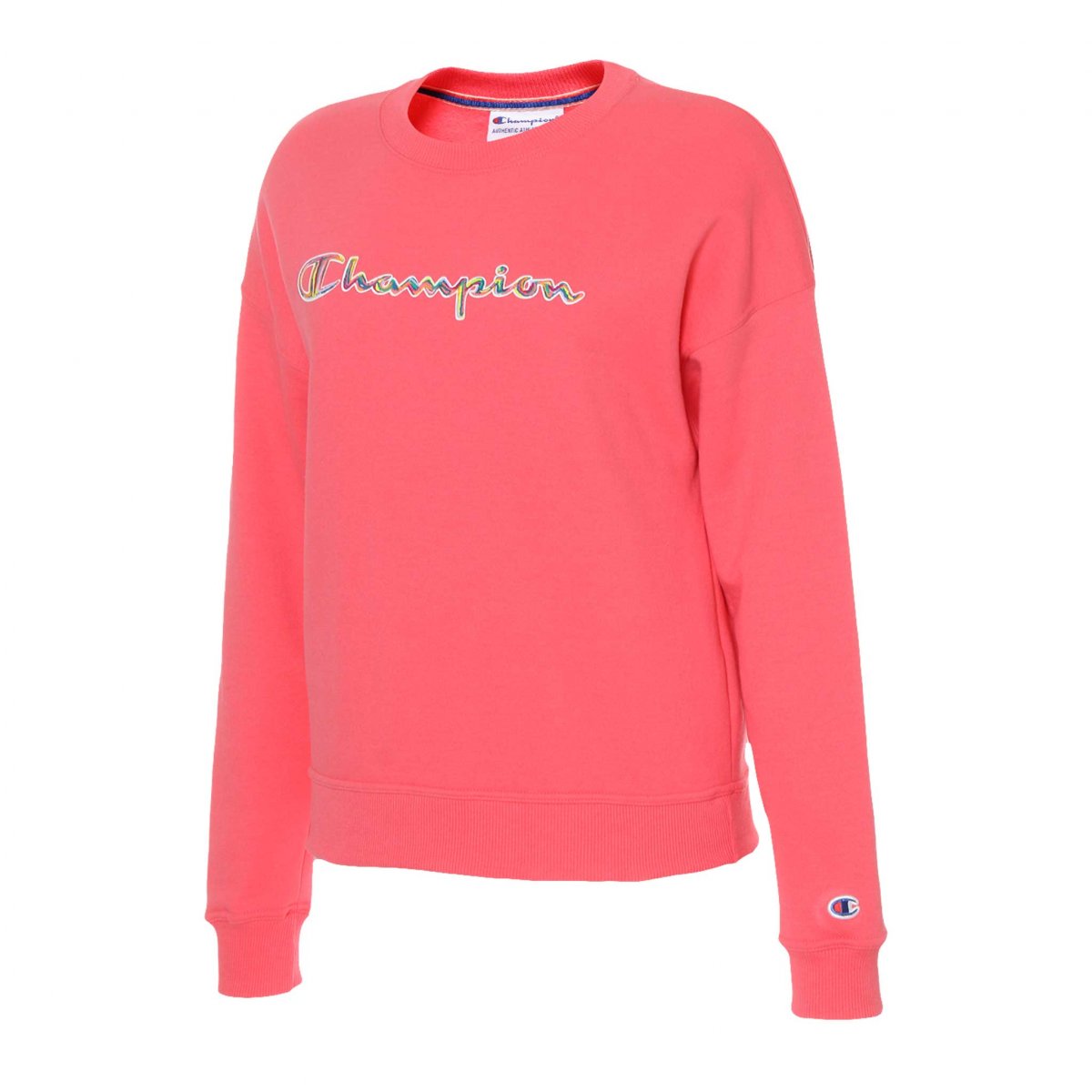 Womens Champion Powerbend Pinky Peach Relaxed Crew Neck Jumper