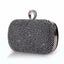 Womens Diamante Clutch Bag Wedding Engagement Birthday Party Black
