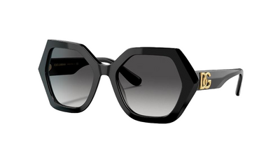 Womens Dolce & Gabbana Sunglasses Dg4406 Black/ Grey Gradient Sunnies