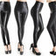 Womens Faux Leather Leggings Black High Waist Pants Legging - 4 Styles Xs S M L