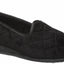Womens Grosby Dawn Black Comfortable Slippers Ladies Shoes Slip On Flats
