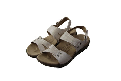 Womens Grosby Footglove Arianna White Ladies Sandals Shoes