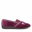 Womens Grosby Sasha Slippers Ladies Mid Blue Heather Shoes Slip On Flats