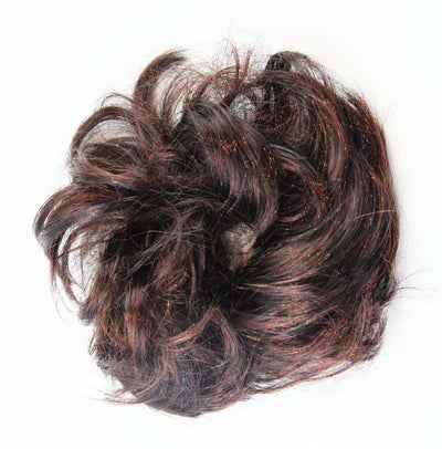 Womens Hair Wig Ponytail Curly Scrunchie Auburn Black