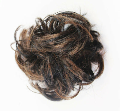 Womens Hair Wig Ponytail Curly Scrunchie Brown/Black