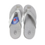Womens Homyped Inlet Silver Thongs Slip On Shoes Flats