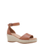Womens Hush Puppies Abella Tan Heel Sandal Shoes