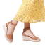 Womens Hush Puppies Abella Tan Heel Sandal Shoes