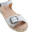 Womens Hush Puppies Basha White Leather Sandals Shoes