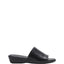 Womens Hush Puppies Coco Slip On Leather Black Champagne Sage Wedges Sandals