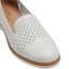 Womens Hush Puppies Demi Ecru Flats Casual Leather Shoes