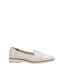 Womens Hush Puppies Demi Ecru Flats Casual Leather Shoes