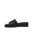 Womens Hush Puppies Empire Black Slides Leather Sandals Slip On Shoes