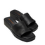Womens Hush Puppies Empire Black Slides Leather Sandals Slip On Shoes