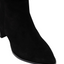 Womens Hush Puppies Hunch Black Suede Heel Long Boots