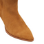 Womens Hush Puppies Hunch Chestnut Suede Heel Long Boots