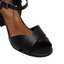 Womens Hush Puppies Letifa Black Sandal Heels Slip On Shoes