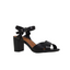 Womens Hush Puppies Letifa Black Sandal Heels Slip On Shoes