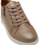 Womens Hush Puppies Mimosa Ladies Sneakers Zip Taupe Casual Lace Up Shoes