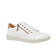 Womens Hush Puppies Mimosa Perf Ladies Sneakers Zip White Casual Lace Up Shoes