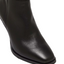 Womens Hush Puppies Patron Black Leather Heel Long Boots