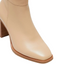 Womens Hush Puppies Patron Nude Leather Heel Long Boots
