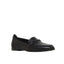Womens Hush Puppies Zippo Black Ladies Flat Slip On Formal Shoes