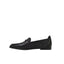 Womens Hush Puppies Zippo Black Ladies Flat Slip On Formal Shoes