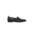 Womens Hush Puppies Zippo Black Ladies Flat Slip On Formal Shoes