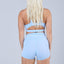 Womens MeanGRL© CROP TOP Sky Blue