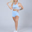 Womens MeanGRL© CROP TOP Sky Blue