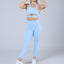 Womens MeanGRL© Sports Leggings Sky Blue