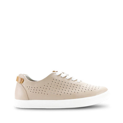 Womens Natural Comfort California Nude Leather Sneaker Shoes