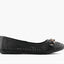 Womens Natural Comfort Rain Black Ballet Slip On Flats