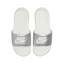Womens Nike Victori One Silver/ White Slides