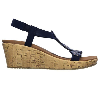 Womens Skechers Beverlee - Date Glam Navy Sandals