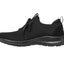 Womens Skechers Bountiful Creative Black/Black Running Sport Shoes