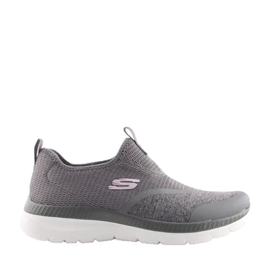 Womens Skechers Bountiful Lively Step Grey Running Sport Shoes