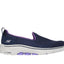 Womens Skechers Go Walk 7- Razi Navy/ Lavender Walking Shoes