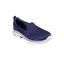 Womens Skechers Go Walk 7- Razi Navy/ White Walking Shoes