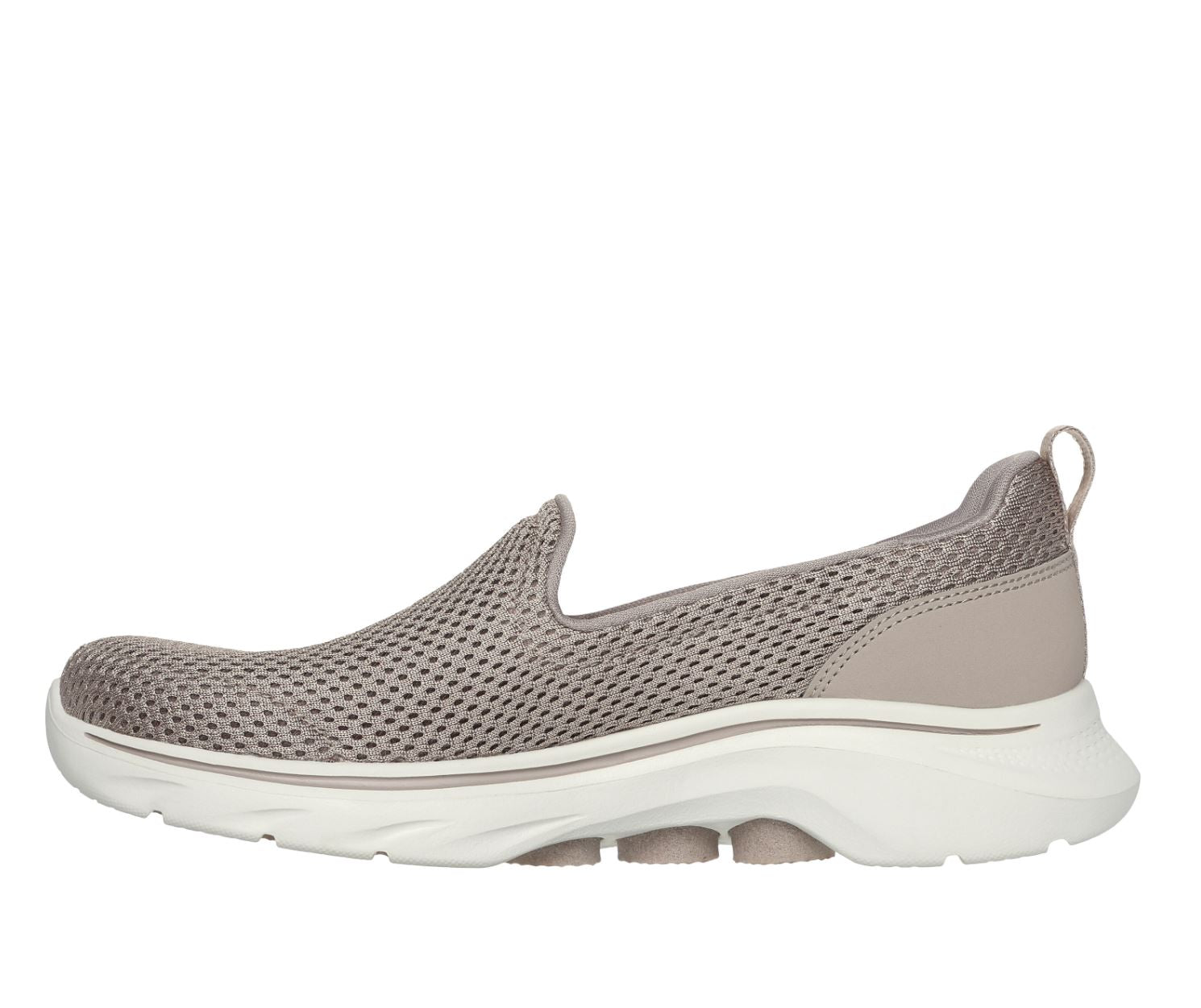 Womens Skechers Go Walk 7- Razi Taupe Walking Shoes