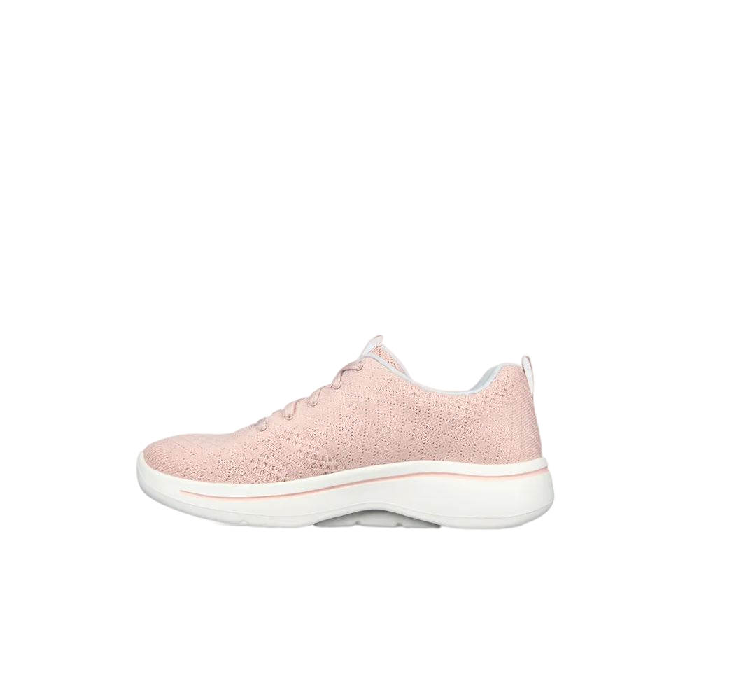 Womens Skechers Go Walk Arch Fit Unify Light Pink Athletic Shoes