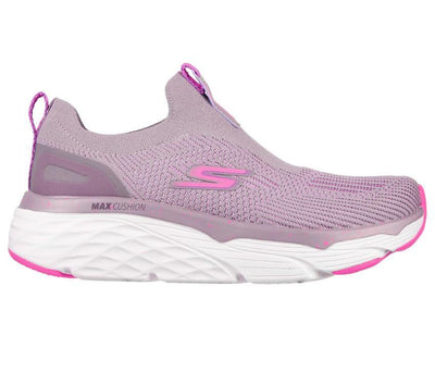 Womens Skechers Max Cushioning Elite Lavender/Pink Casual Slip On Shoes