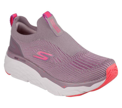 Womens Skechers Max Cushioning Elite Lavender/Pink Casual Slip On Shoes
