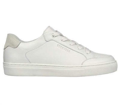 Womens Skechers Side Street White Lace Up Sneaker Shoes