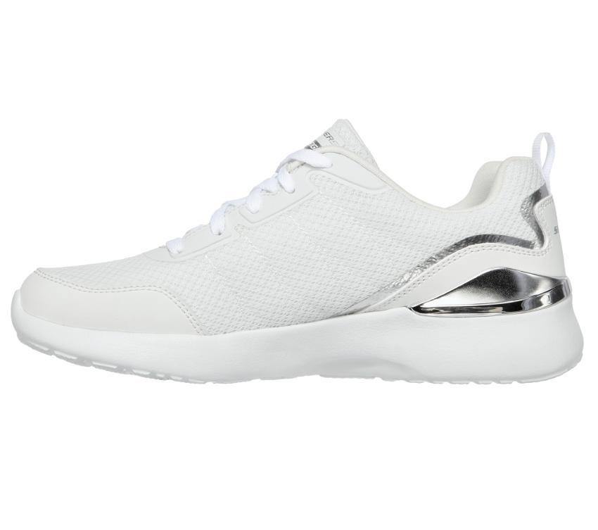 Womens Skechers Skech-Air Dynamight - The Halcyon White Silver Running Sport Shoes