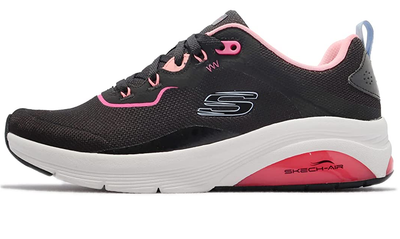 Womens Skechers Skech-Air Extreme 2.0 Black/Hot Pink Lace Up Shoes