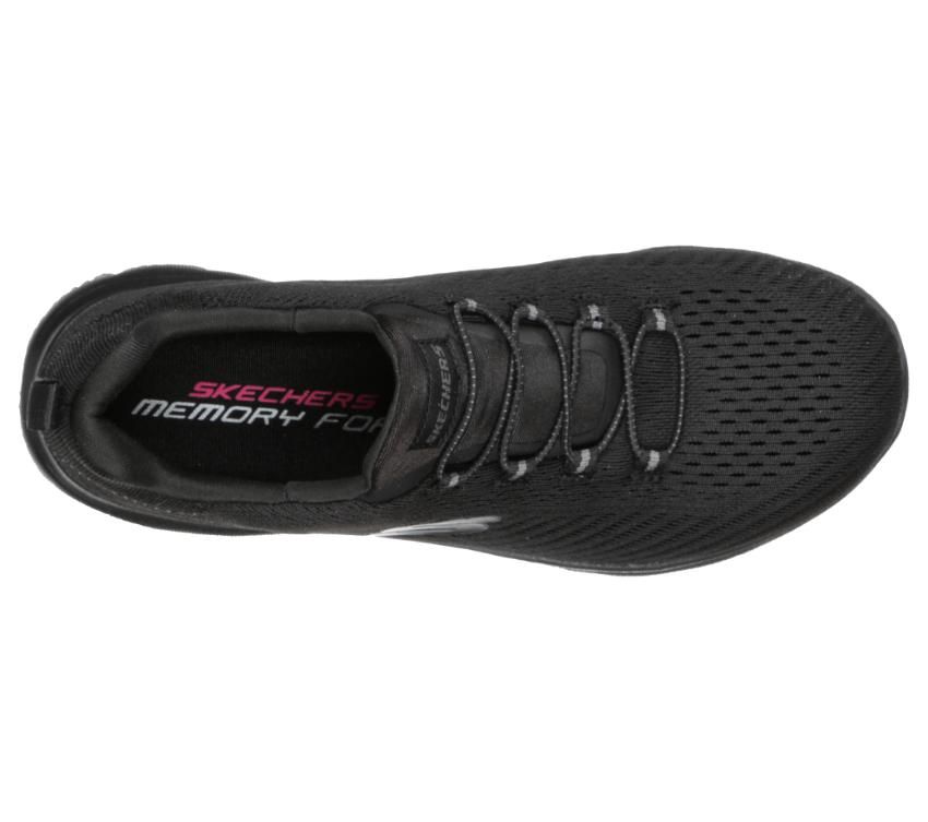 Womens Skechers Summits - Fast Attraction Black Walking Shoes