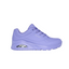 Womens Skechers Uno - Stand On Air Lilac Lace Up Sneaker Shoes