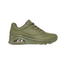 Womens Skechers Uno - Stand On Air Olive Lace Up Sneaker Shoes